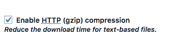 Enable Gzip