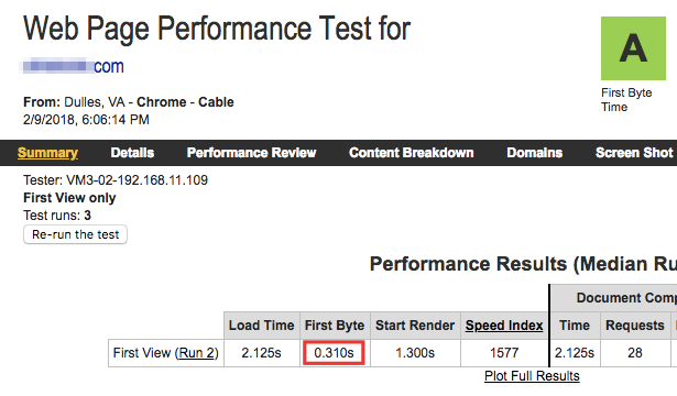WebPageTest