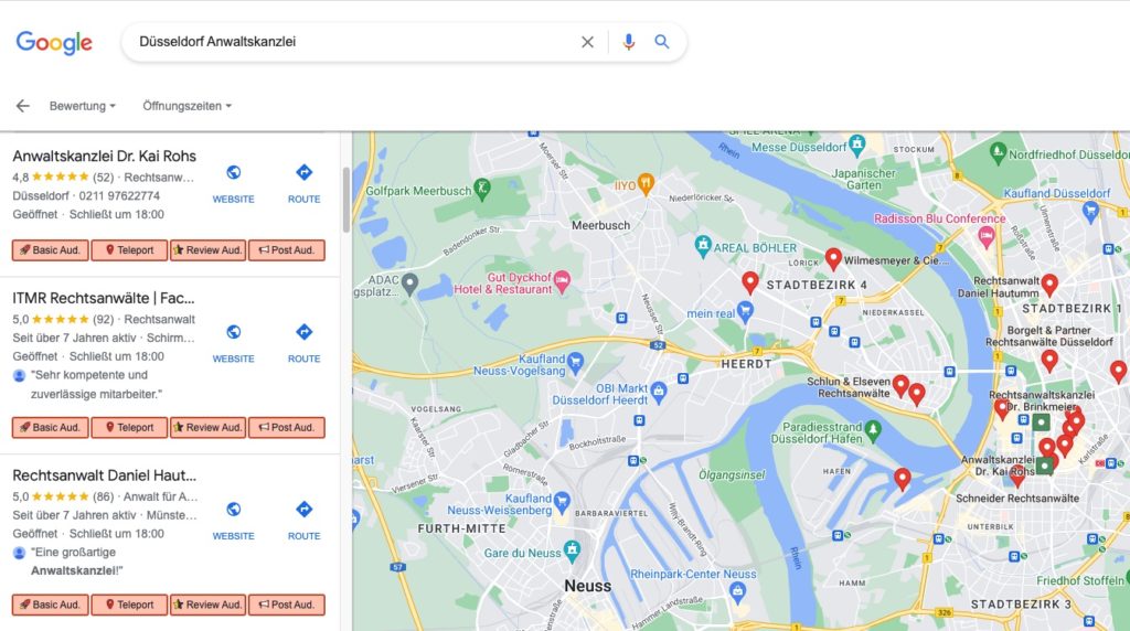 anwaltskanzleien duesseldorf standorte