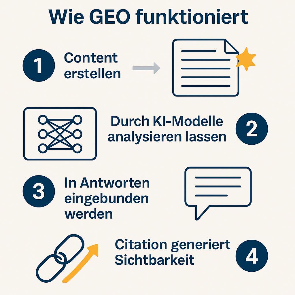 Wie GEO funktioniert Infografik