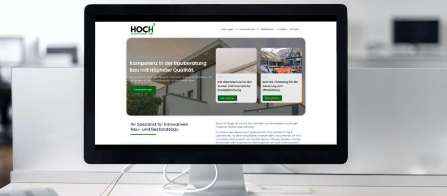 Website Relaunch der Kunde Hoch3 Bauberatung